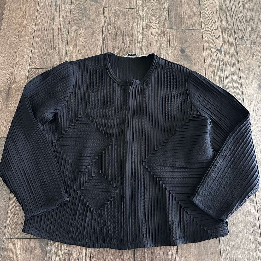 Laura Ashley Black Zip Up Jacket